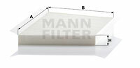 Filtr, vzduch v interiéru MANN-FILTER