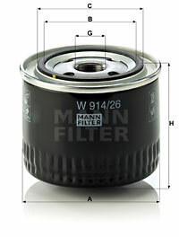 Olejový filtr MANN-FILTER