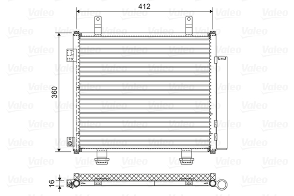 Kondenzátor, klimatizace VALEO