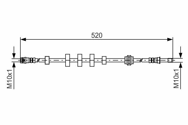 Brzdová hadice BOSCH