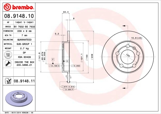 Brzdový kotouč BREMBO