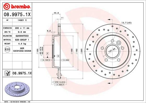 Brzdový kotouč BREMBO