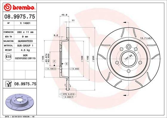 Brzdový kotouč BREMBO