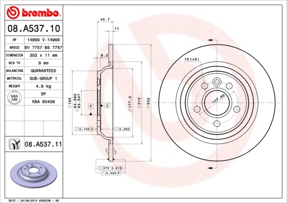 Brzdový kotouč BREMBO