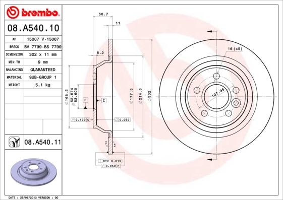 Brzdový kotouč BREMBO