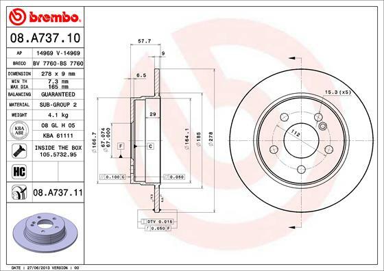 Brzdový kotouč BREMBO