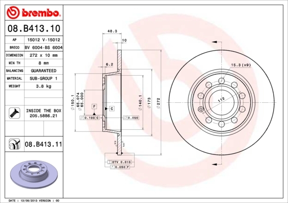 Brzdový kotouč BREMBO