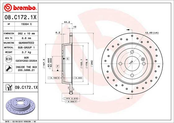 Brzdový kotouč BREMBO