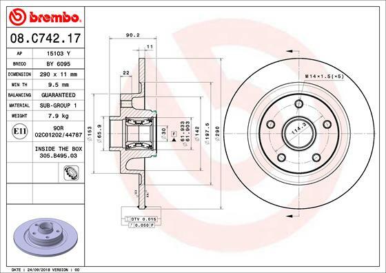 Brzdový kotouč BREMBO