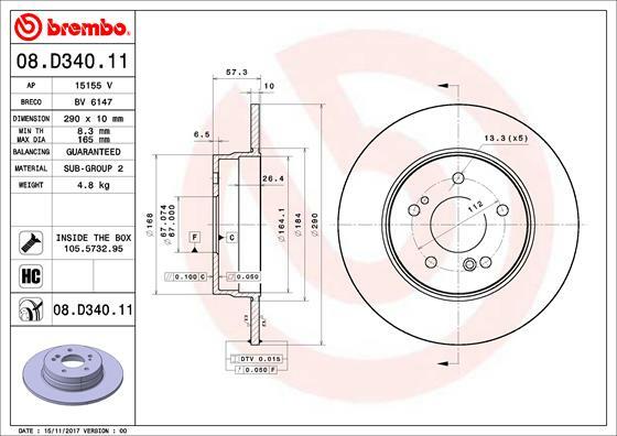 Brzdový kotouč BREMBO