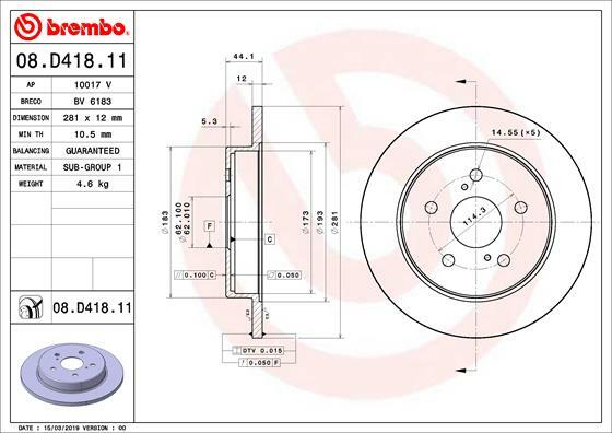 Brzdový kotouč BREMBO