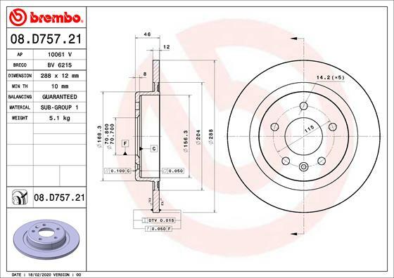 Brzdový kotouč BREMBO