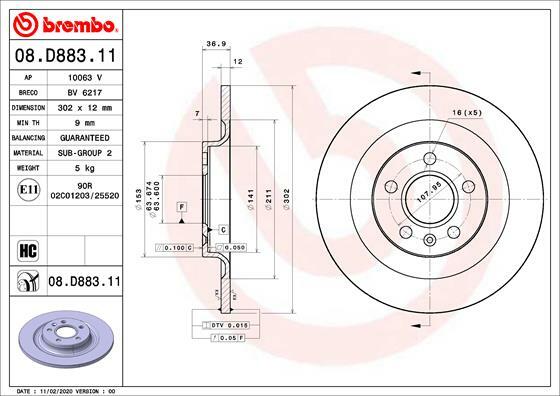 Brzdový kotouč BREMBO