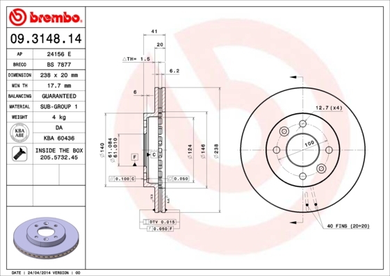 Brzdový kotouč BREMBO