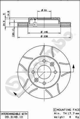 Brzdový kotouč BREMBO