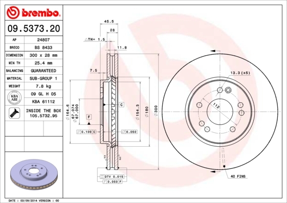 Brzdový kotouč BREMBO