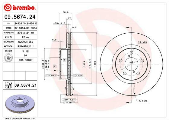 Brzdový kotouč BREMBO