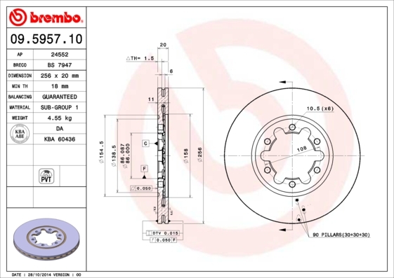 Brzdový kotouč BREMBO