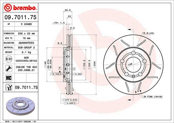 Brzdový kotouč BREMBO