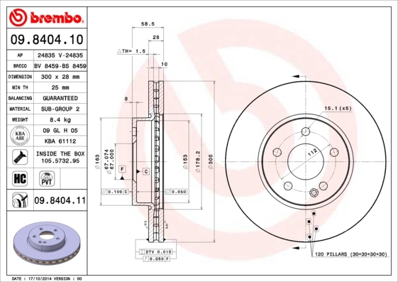 Brzdový kotouč BREMBO