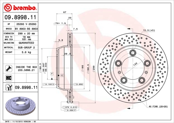 Brzdový kotouč BREMBO