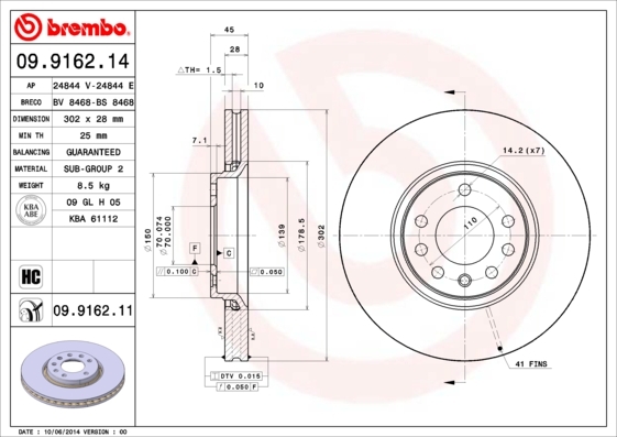 Brzdový kotouč BREMBO