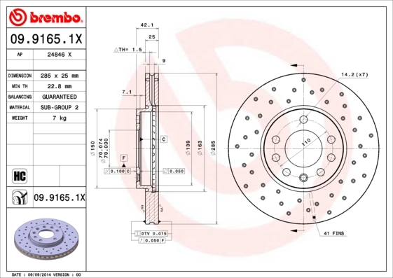 Brzdový kotouč BREMBO