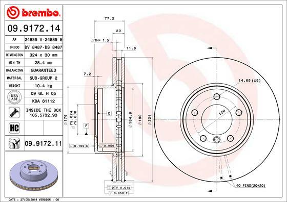 Brzdový kotouč BREMBO