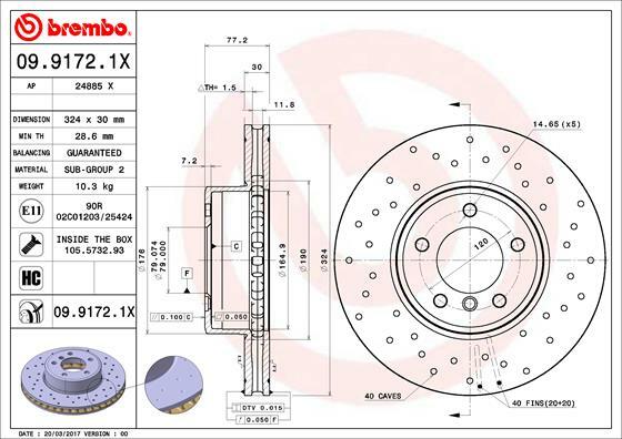 Brzdový kotouč BREMBO