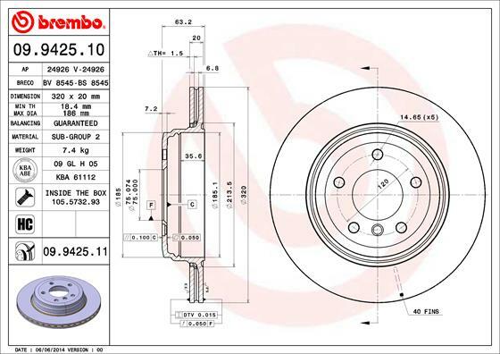 Brzdový kotouč BREMBO