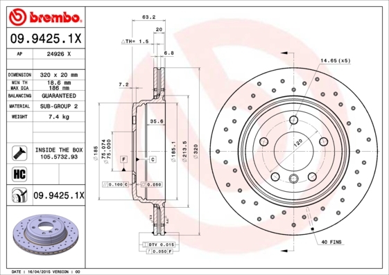 Brzdový kotouč BREMBO