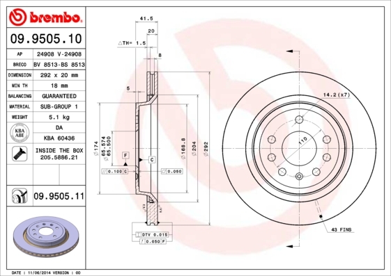 Brzdový kotouč BREMBO