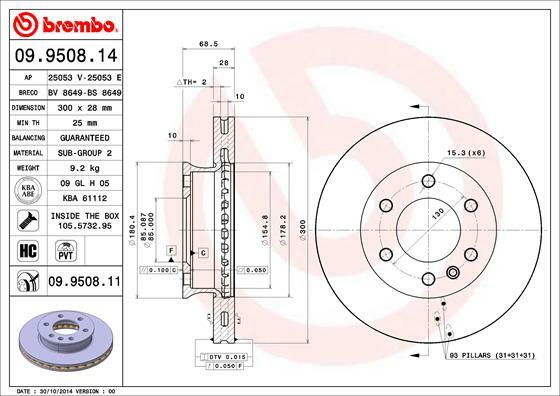 Brzdový kotouč BREMBO