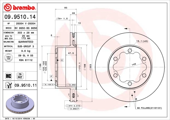 Brzdový kotouč BREMBO