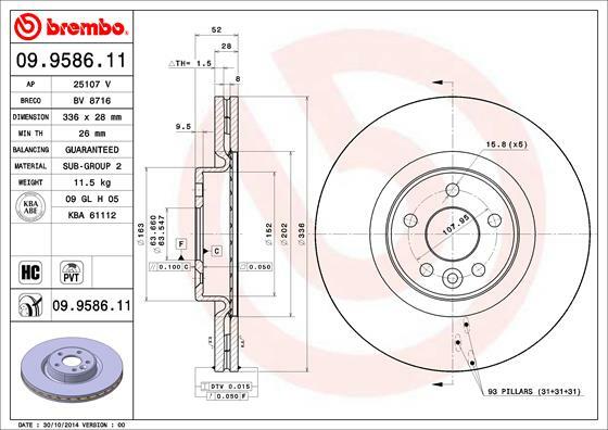 Brzdový kotouč BREMBO