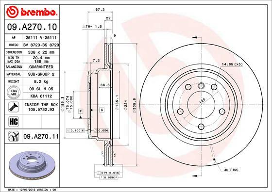 Brzdový kotouč BREMBO