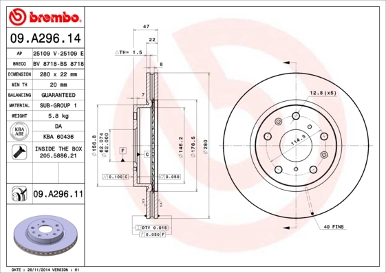 Brzdový kotouč BREMBO