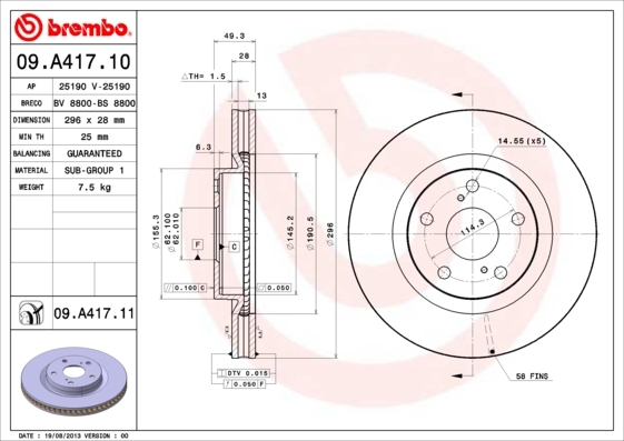 Brzdový kotouč BREMBO