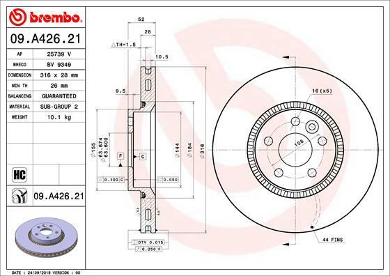 Brzdový kotouč BREMBO