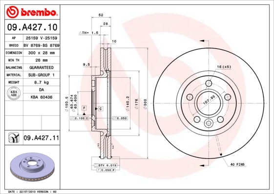 Brzdový kotouč BREMBO