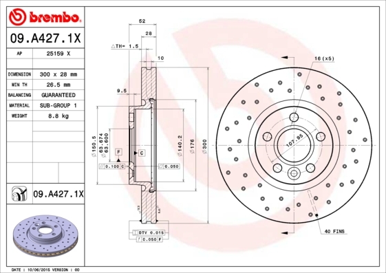 Brzdový kotouč BREMBO