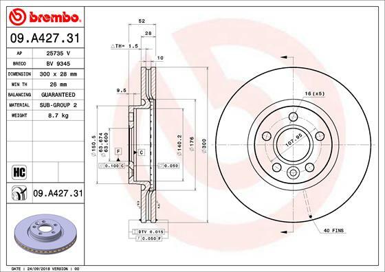 Brzdový kotouč BREMBO