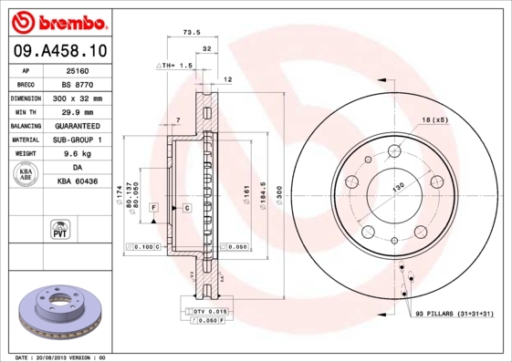 Brzdový kotouč BREMBO