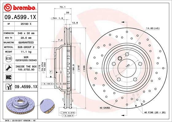 Brzdový kotouč BREMBO