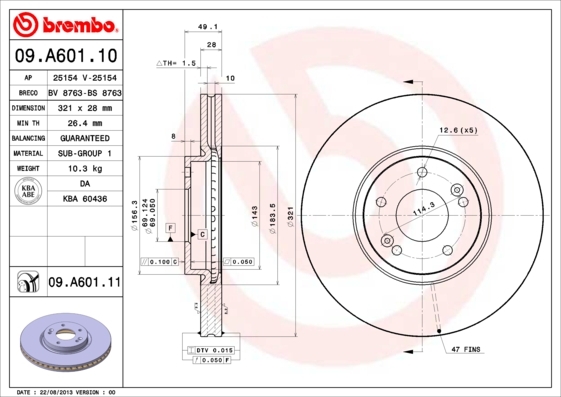 Brzdový kotouč BREMBO