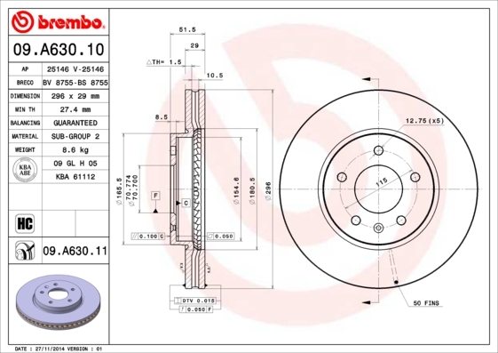 Brzdový kotouč BREMBO