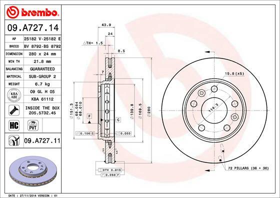 Brzdový kotouč BREMBO