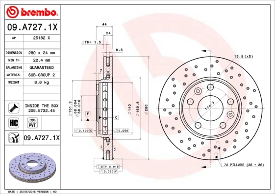 Brzdový kotouč BREMBO