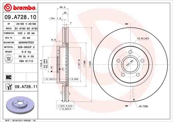 Brzdový kotouč BREMBO