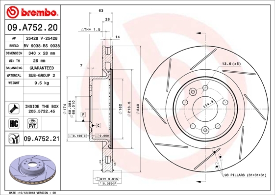 Brzdový kotouč BREMBO